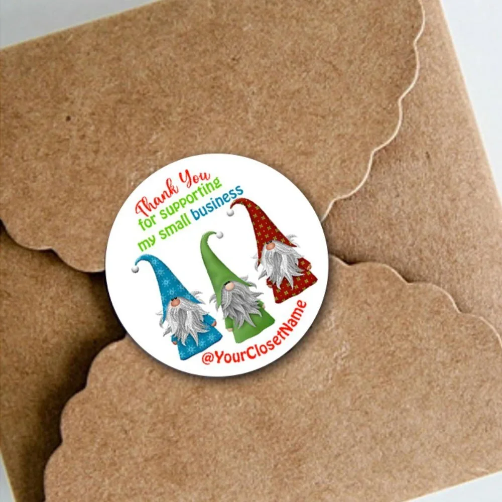 ♥️ 5x25 / 60 Christmas Thank you Stickers 2